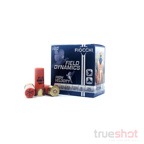Fiocchi - Fields Dynamics - 12 Gauge - #8 Shot - 3.0" - 11/4 oz. - 1330 FPS