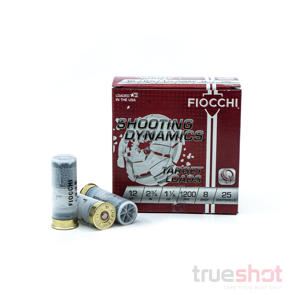 Fiocchi 12 Gauge, Shooting Dynamics, Target Load, 25 Round Box