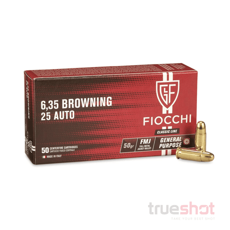 Fiocchi - 25 Auto - 50 Grain - FMJ