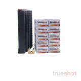 BUNDLE DEAL: 5 Black 33 Round Glock Magazines and 500 Rounds of Ammo