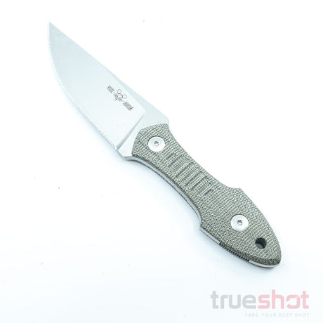 Giant Mouse GMF3, Green Micarta, Satin, 3.25 Inch Blade Length