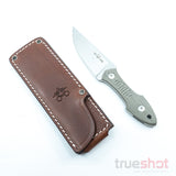 GiantMouse - GMF3 - Green - Micarta - Satin - N690 - 3.25"