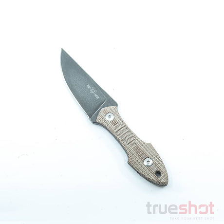 Giant Mouse GMF3, Natural Micarta, PVD, 3.25 Inch Blade Length
