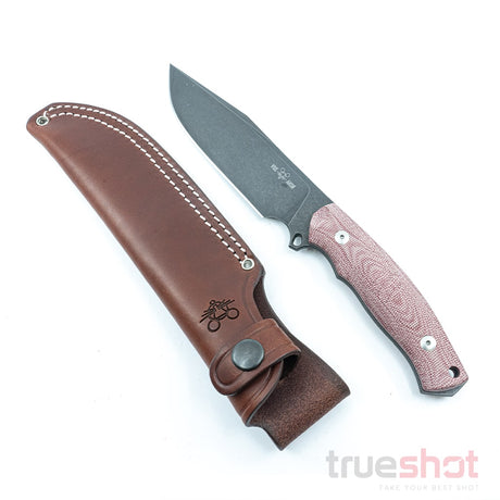 GiantMouse - GMF4 - Red - Canvas Micarta - PVD - N690 - 5.65"