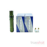 BUNDLE DEAL: OD Green Olight Warrior 3S High Beam Tactical Flashlight and 500 Rounds of Ammo