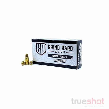 Graind Hard Ammo 9mm 115 Grain Full Metal Jacket 50 Round Box
