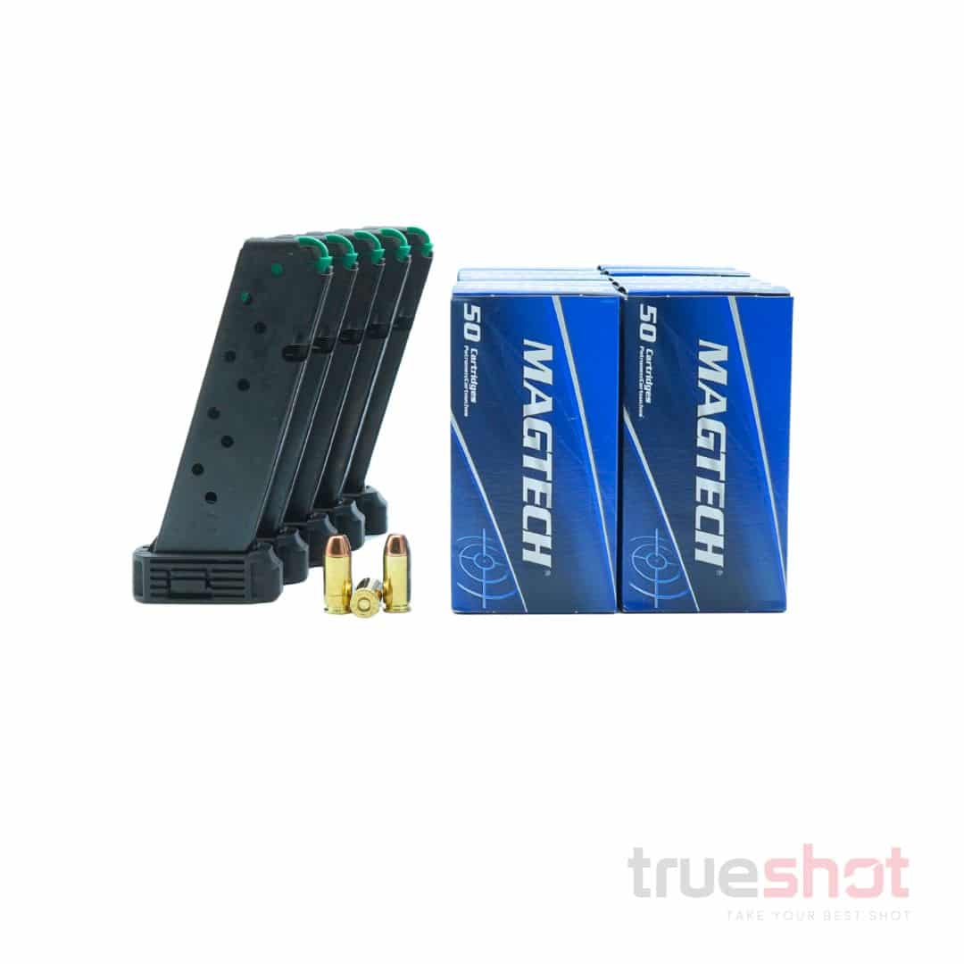 BUNDLE DEAL: 5 Black 10 Round Hi-Point 4095 Magazines and 500 Rounds of 40 S&W