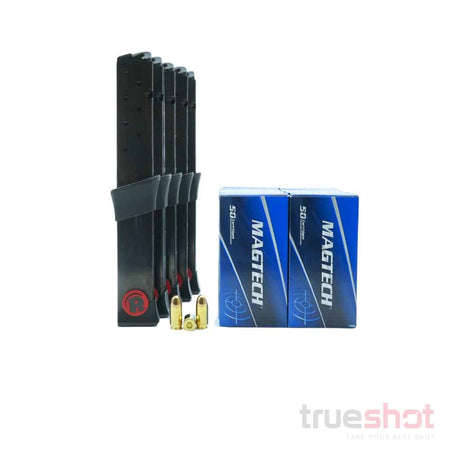 BUNDLE DEAL: 5 Black 20 Round Hi-Point 4595 Magazines and 500 Rounds of 45 ACP