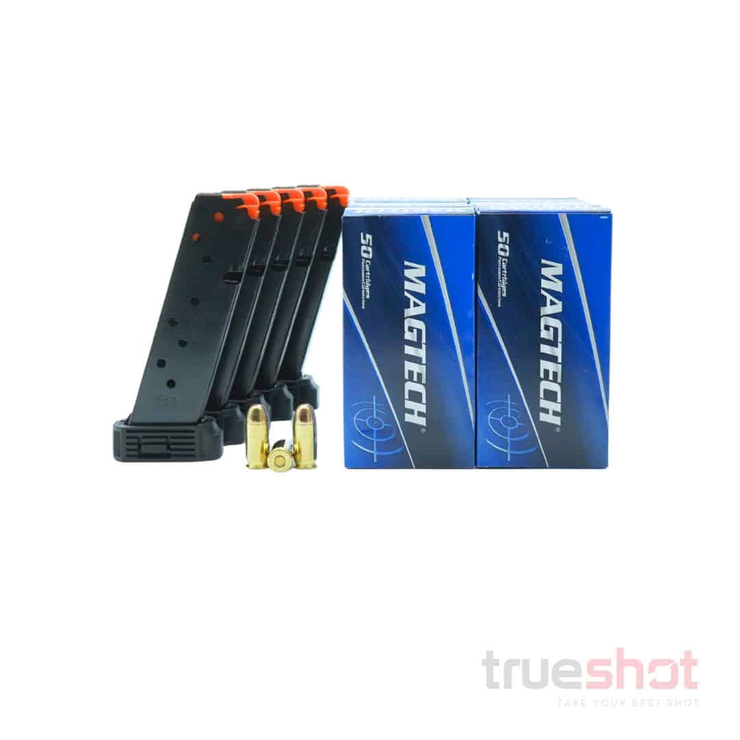BUNDLE DEAL: 5 Black 9 Round Hi-Point 4595 Magazines and 500 Rounds of Ammo