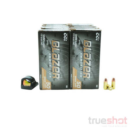 BUNDLE DEAL: Holosun 507C Green Dot Pistol Sight and 500 Rounds of Ammo