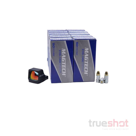 BUNDLE DEAL: Black Holosun 507 Comp Green Dot Pistol Sight and 500 Rounds of Ammo