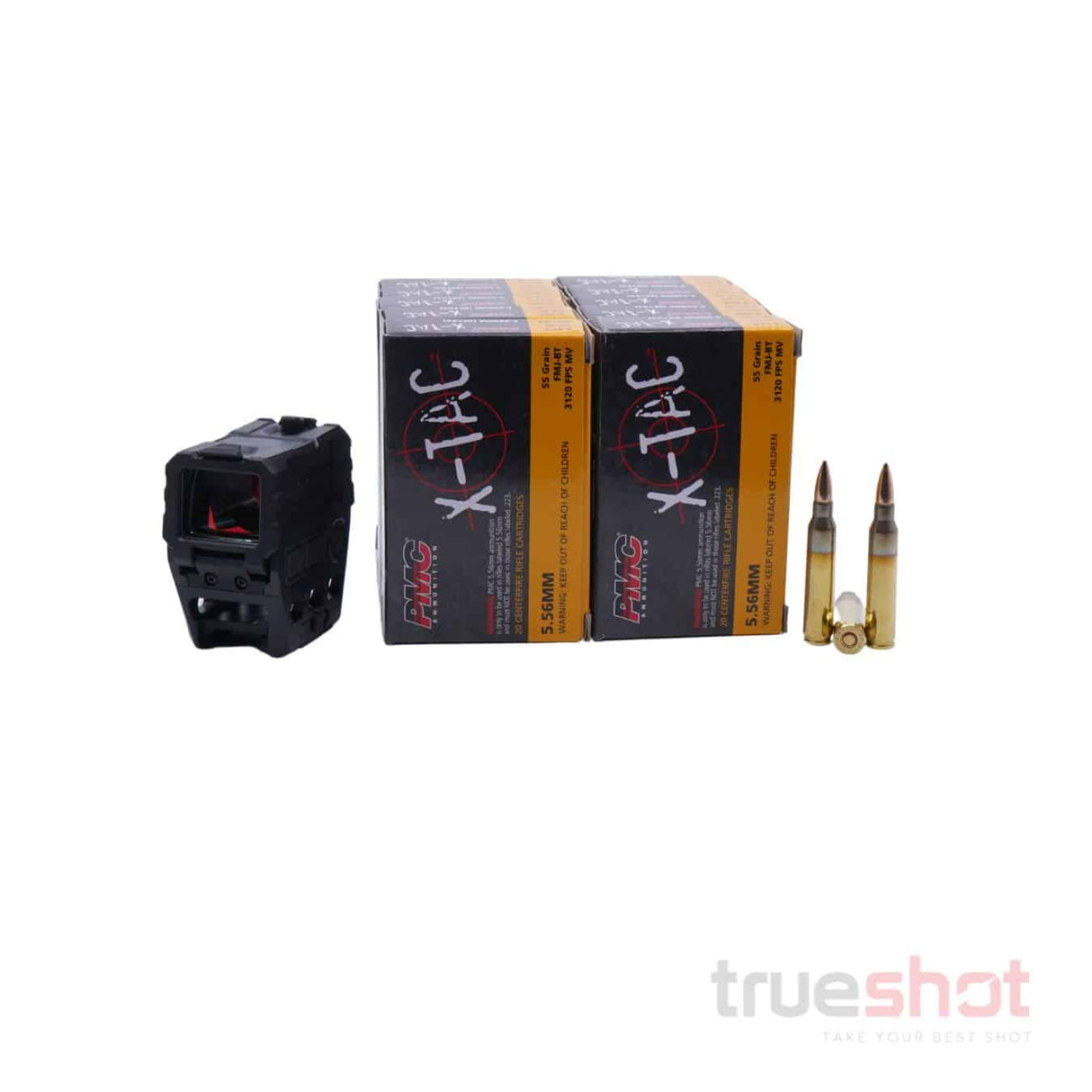 BUNDLE DEAL: Holosun AEMS Red Dot Rifle Sight and 200 Rounds of Ammo