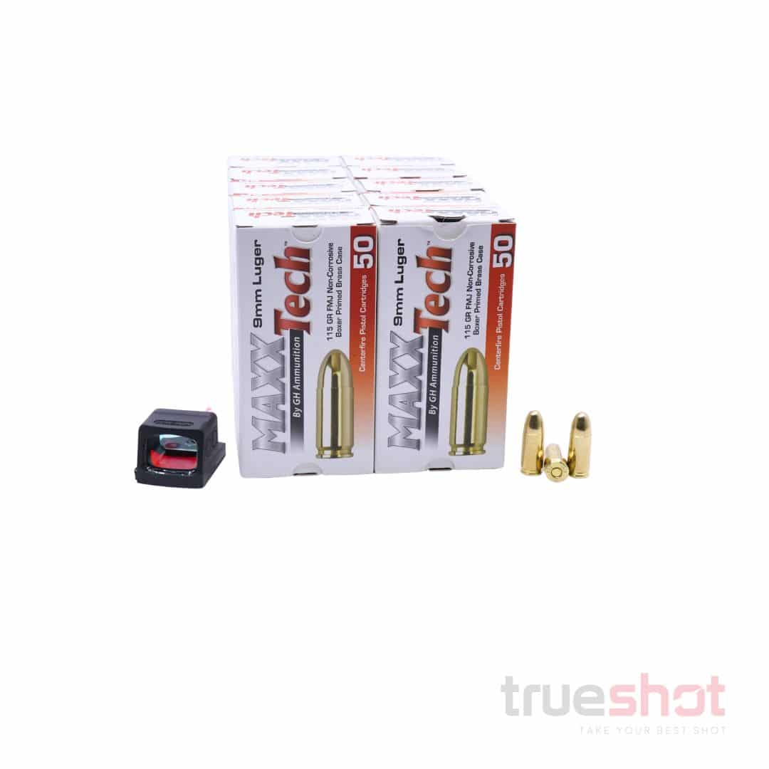 BUNDLE DEAL: Holosun EPS Red Dot Pistol Sight and 500 Rounds of Ammo