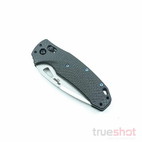Hogue Collector Series - K320 Carbon - Black - Carbon Fiber  - Stonewash Drop Point - CPM-20CV - 3.5"