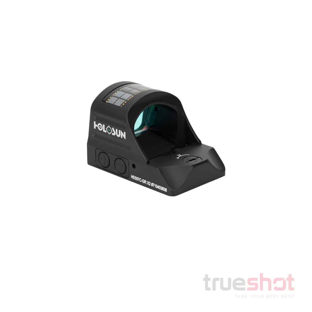 Holosun - HE507C-GR X2 - 1X - 2 MOA Dot & 32 MOA Circle -  Black - Green Dot Pistol Sight