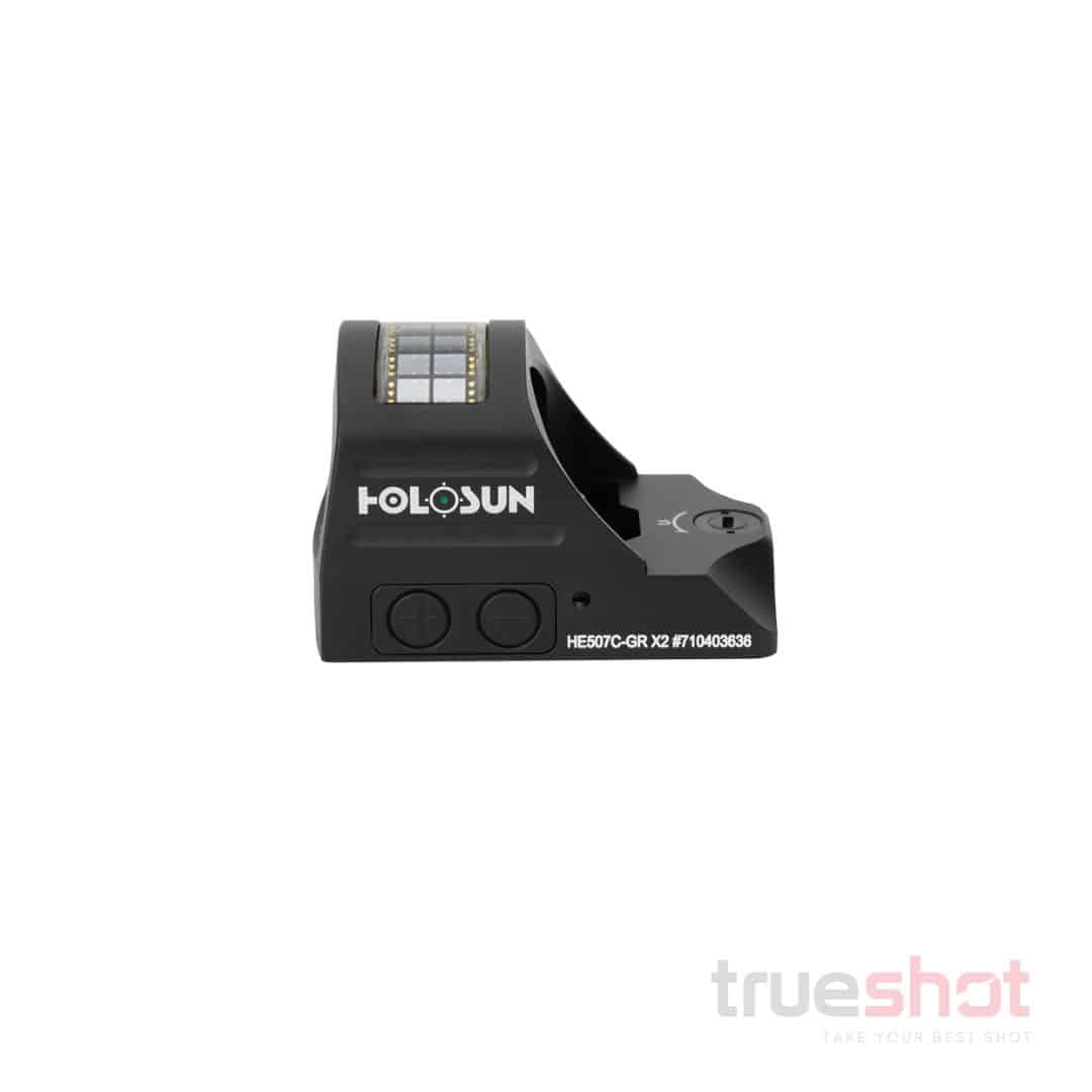 Holosun - HE507C-GR X2 - 1X - 2 MOA Dot & 32 MOA Circle -  Black - Green Dot Pistol Sight