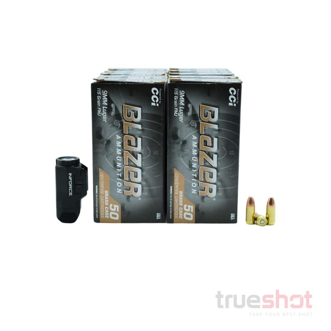 BUNDLE DEAL: Inforce Wild1 Pistol Light and 500 Rounds of Ammo