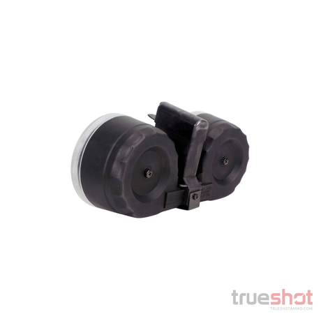 KCI - AR-15 - 223/5.56 - 100 Round - Clear / Black - Polymer Drum Magazine
