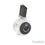 KCI - AR-15 - 223/5.56 - 50 Round - Clear / Black - Polymer Drum Magazine