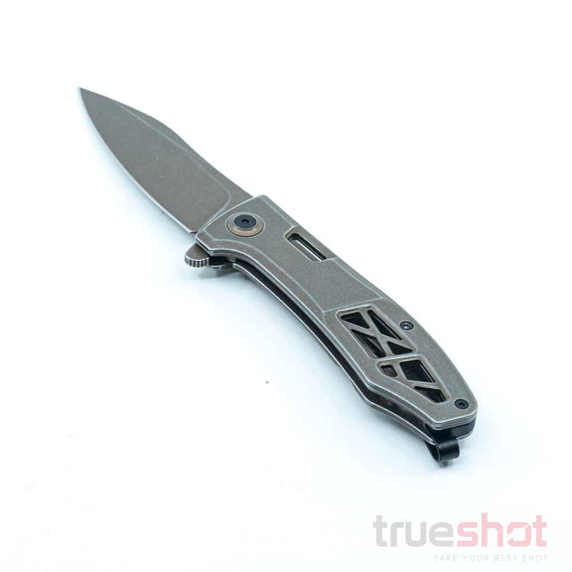 Kershaw Boilermaker, Steel, Stonewash Brown, 3.30 Inch Blade Length