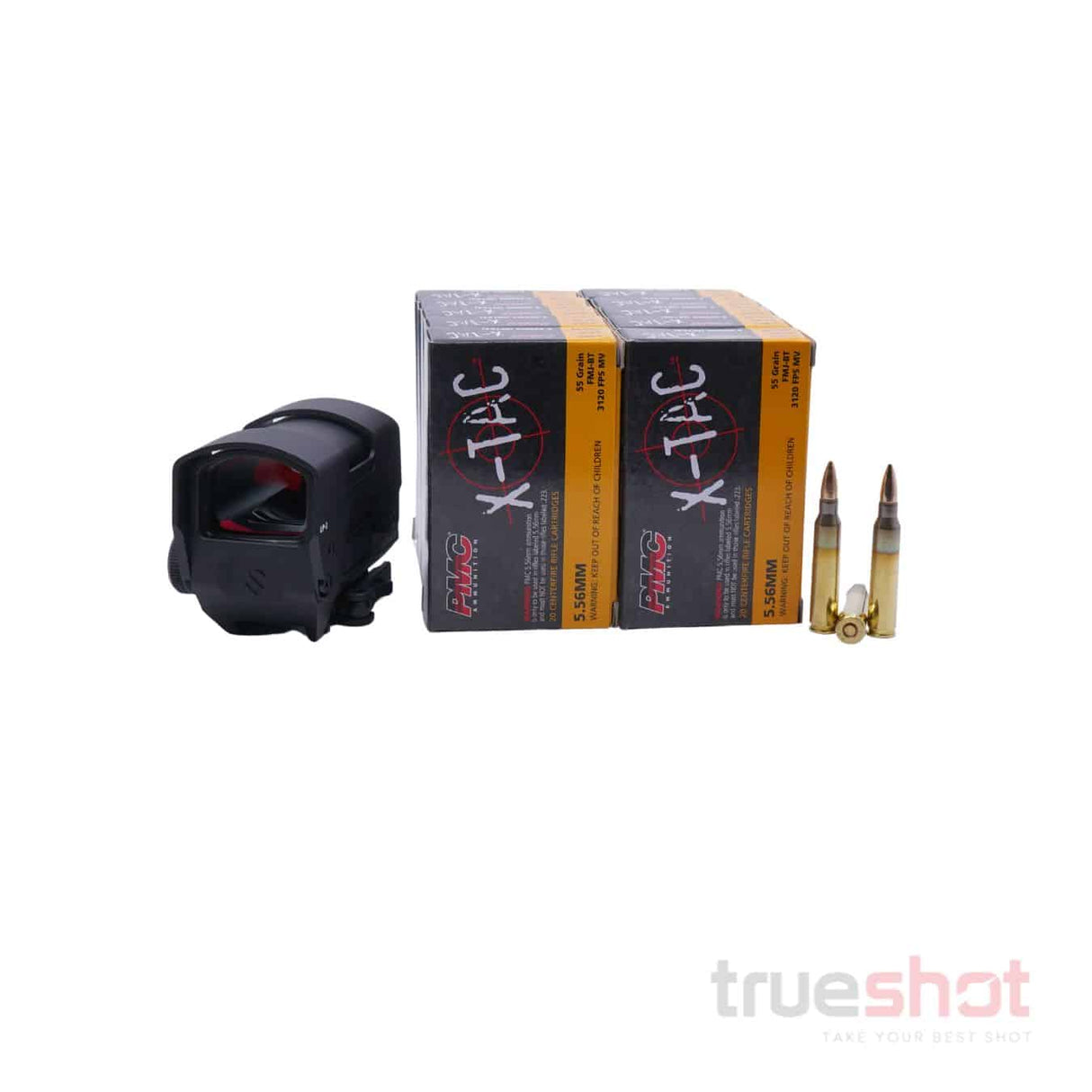 BUNDLE DEAL: Lead & Steel Promethean LP-1 Red Dot Rifle Sight and 200 Rounds of Ammo