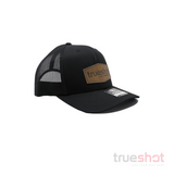 True Shot - Large Brown Leather Patch - Snapback Hat