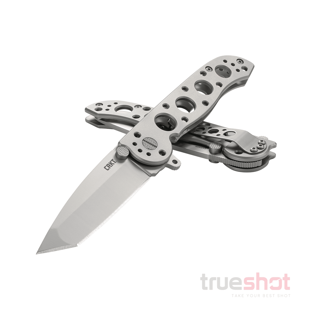 CRKT - M16-02SS Tanto Stainless Steel Frame Lock - Gray - Stainless Steel - Sandvik 12C27 - 3.00"