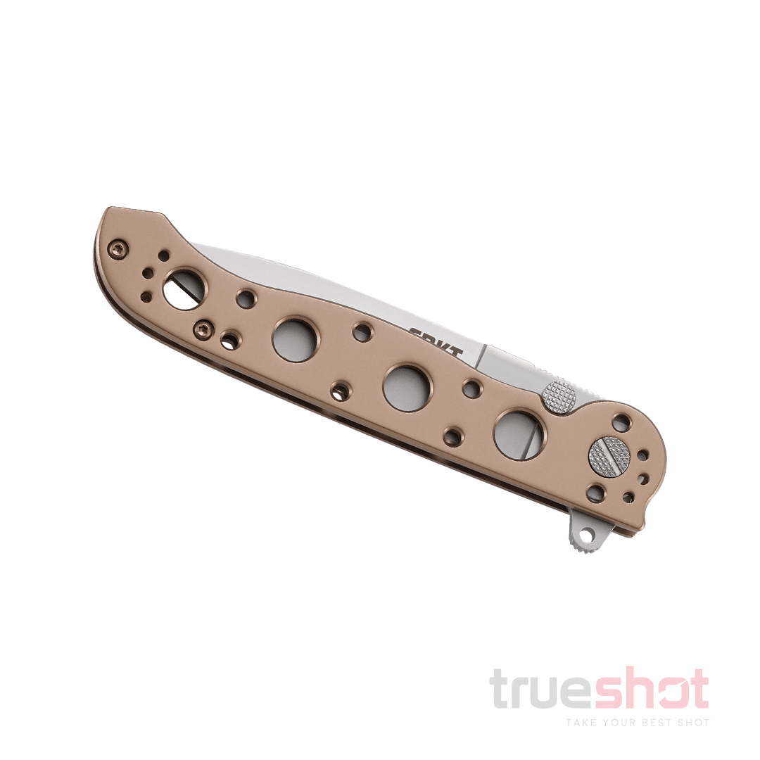 CRKT - M16-03BS Stainless Steel Frame Lock - Satin Blade - Bronze - Stainless Steel - Sandvik 12C27 - 3.55"