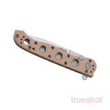 CRKT - M16-03BS Stainless Steel Frame Lock - Satin Blade - Bronze - Stainless Steel - Sandvik 12C27 - 3.55"