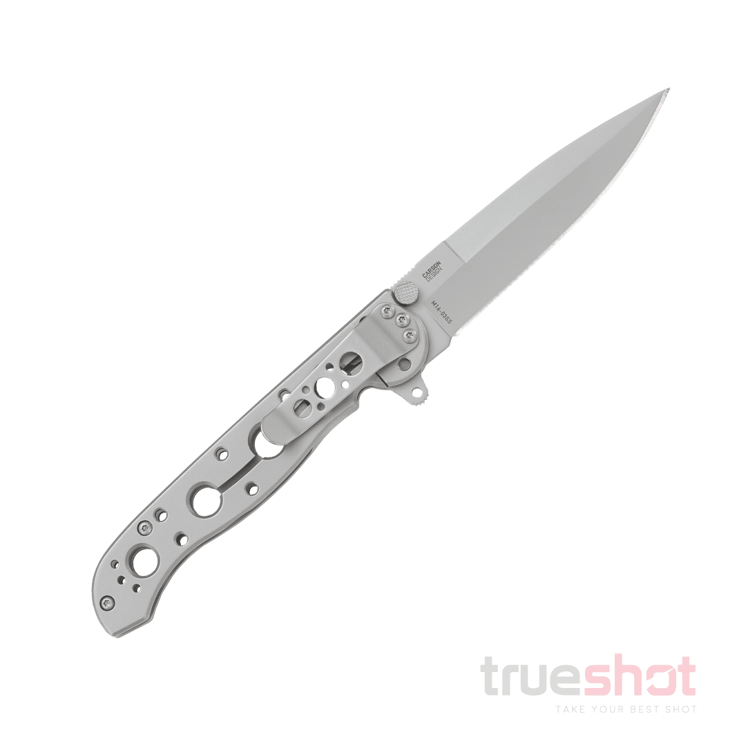 CRKT - M16-03SS Stainless Steel Frame Lock Spear Point - Gray - Sandvik 12C27 - 3.5"