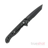 CRKT - M16-10KS EDC Tanto Serrated Frame Lock - Black - Stainless Steel - 8Cr13MoV - 3.00"