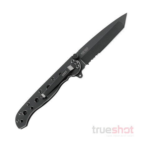 CRKT - M16-10KS EDC Tanto Serrated Frame Lock - Black - Stainless Steel - 8Cr13MoV - 3.00"