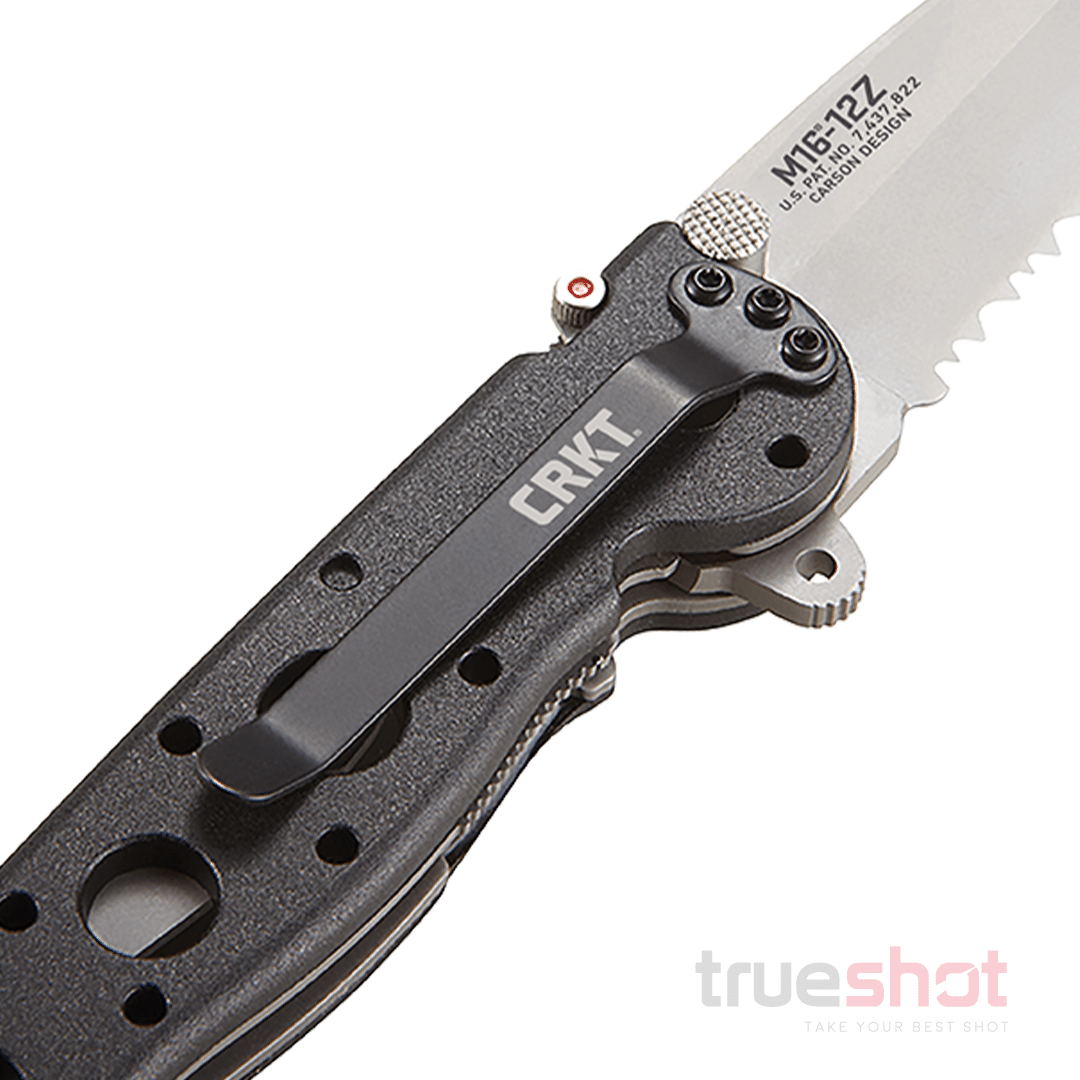 CRKT - M16-12Z Tanto Serrated Zytel Flipper - Black - GFN - Stainless Steel - 3.00"