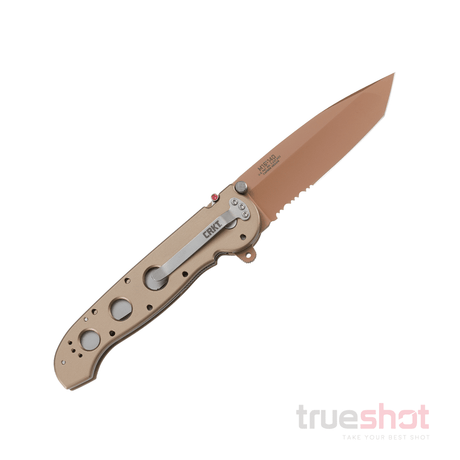 CRKT - M16-14D Desert Tan Tanto Flipper - Tan - Aluminum - AUS-8 - 3.875"