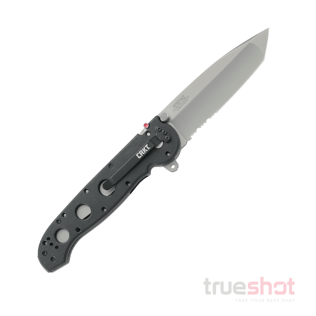 CRKT - M16-14Z Zytel Tanto Serrated Flipper - Black - GFN - AUS-8 - 3.875"