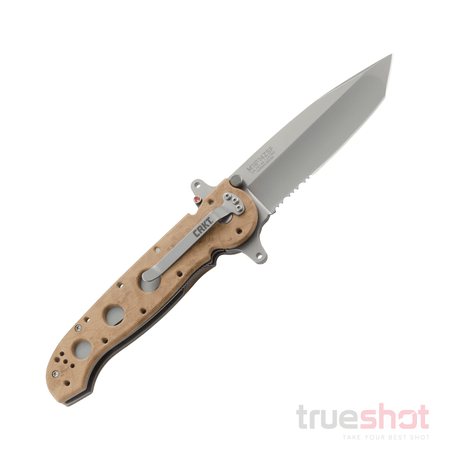 CRKT - M16-14ZSF Bead Blast Tanto Serrated - Tan - GFN - AUS-8 - 3.875"