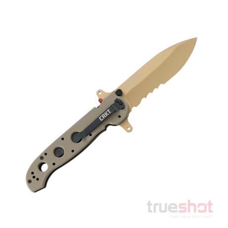 CRKT - M21-14DSFG Special Forces Spear Point Serrated - Tan - G-10 - Stainless Steel - 3.875"