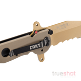 CRKT - M21-14DSFG Special Forces Spear Point Serrated - Tan - G-10 - Stainless Steel - 3.875"