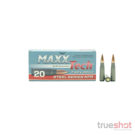 MAGAZINE BUNDLE: 5 KCI - AK-47 - 30 Round Steel Magazine with Maxxtech - Steel Series NFR - 7.62x39 - 123 Grain - FMJ - Steel - 300 Rounds