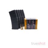 BUNDLE DEAL: 5 Black 30 Round Magpul M2 AR-15 Magazines and 200 Rounds of Ammo