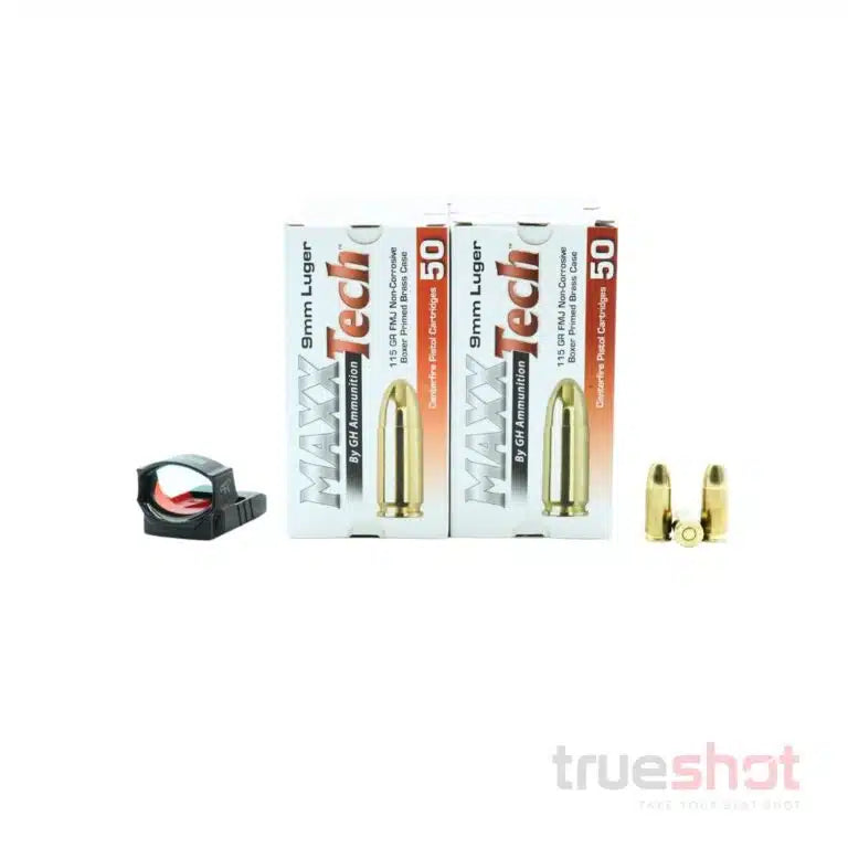 BUNDLE DEAL: Mecanik M02 Venom Red Dot Pistol Sight and 500 Rounds of Ammo