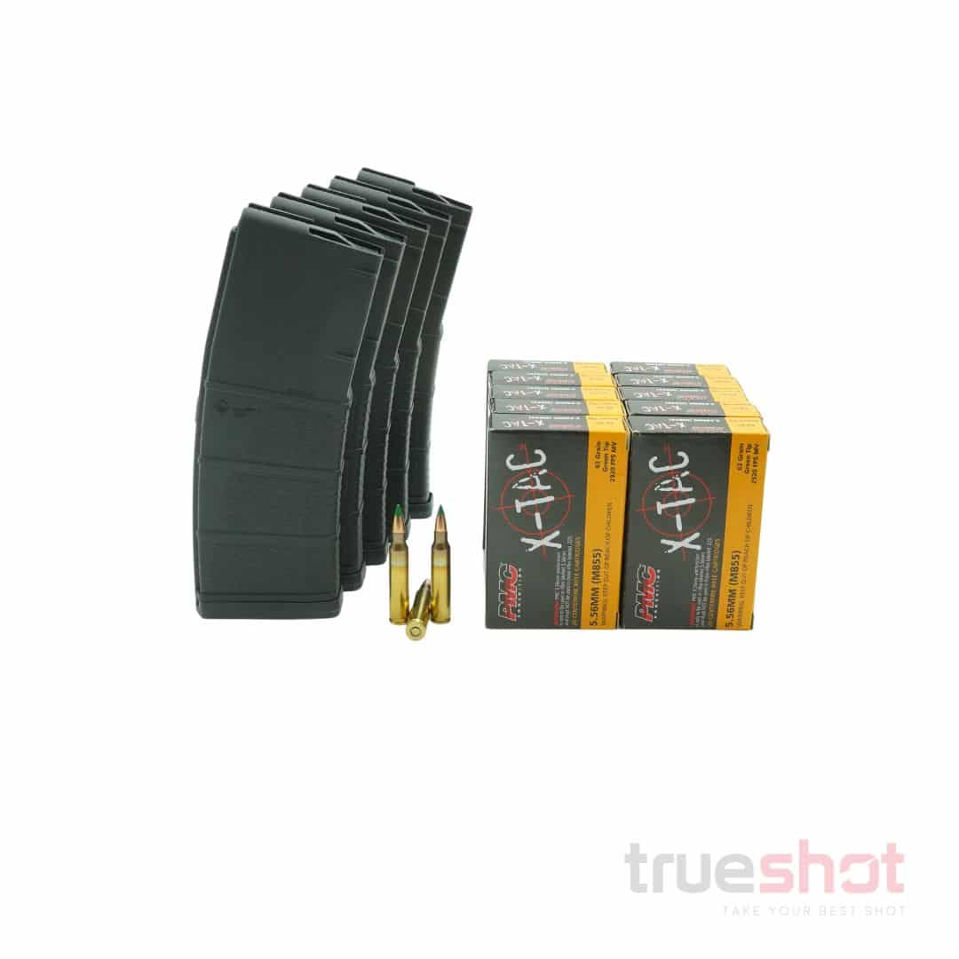 BUNDLE DEAL: 5 Black 30 Round MFT Standard AR-15 Magazines and 200
