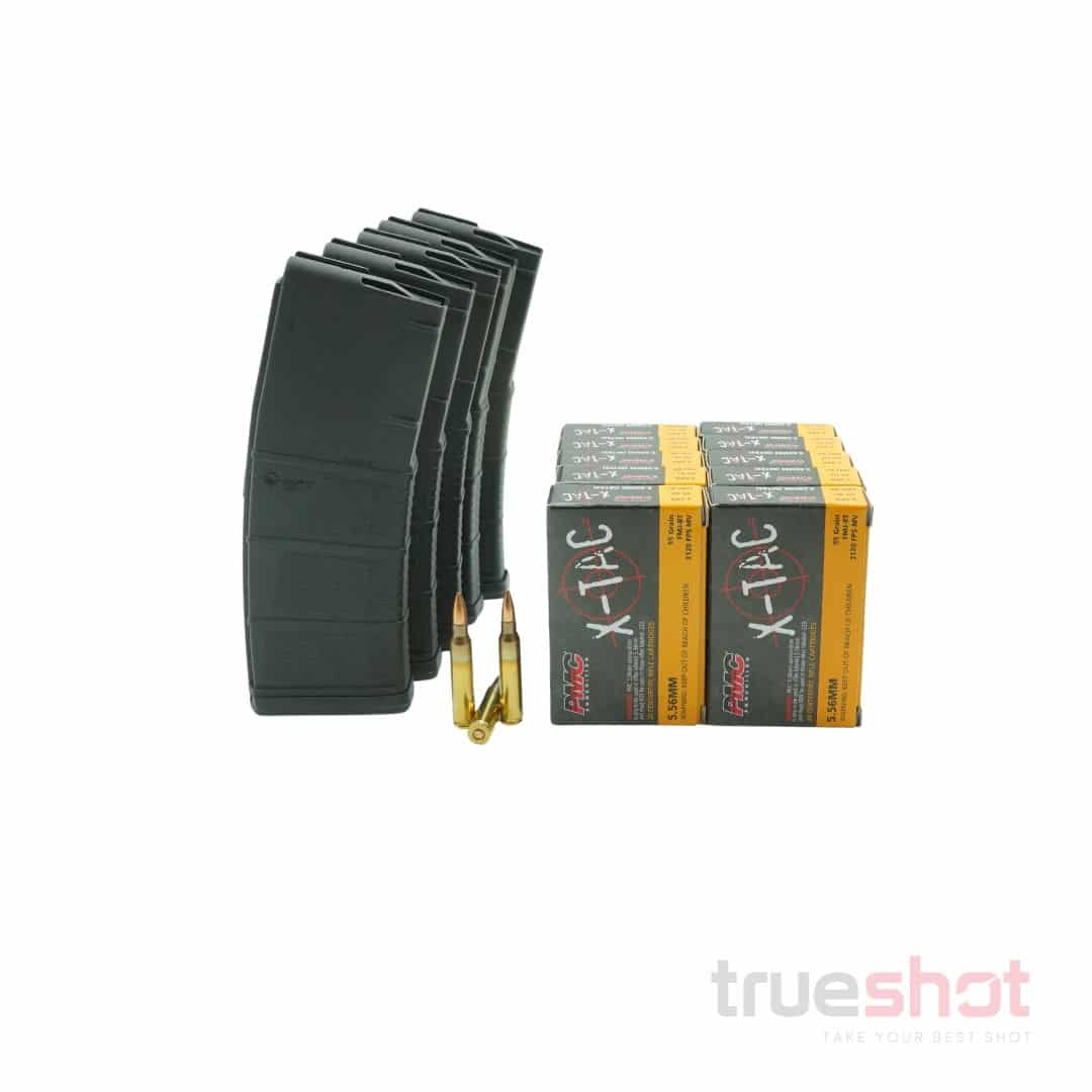 BUNDLE DEAL: 5 Black 30 Round MFT Standard AR-15 Magazines and 200