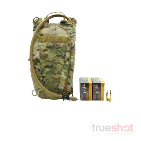 BUNDLE DEAL: Multicam CamelBak ThermoBak Minimalist Backpack with Reservoir and 200 Rounds of Ammo