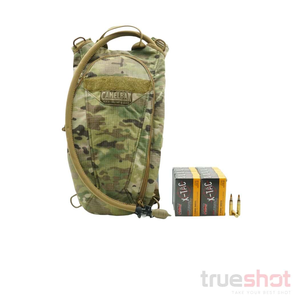 BUNDLE DEAL: Multicam CamelBak ThermoBak Minimalist Backpack with Reservoir and 200 Rounds of Ammo