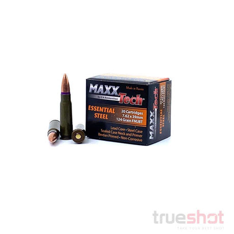 Maxxtech 7.62x39 124 Grain FMJBT