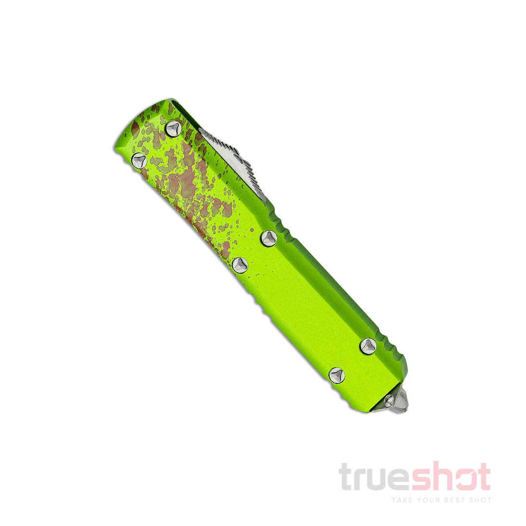 Microtech - Ultratech - Zombie Tech - Green/Red - Aluminum - Premium Steel - 3.375"