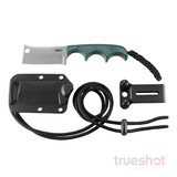 CRKT - Folts Minimalist Cleaver - Green - G-10 - Stainless Steel - 2.125"