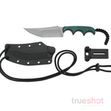 CRKT - Folts Minimalist Katana - Green - Polymer - 8Cr13MoV - 3.56"