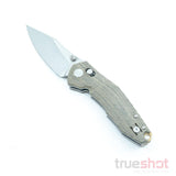 Giant Mouse ACE Nazca Green Canvas Micarta Satin 3.2 Inch Blade Length